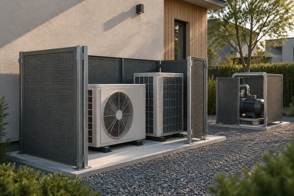 découvrez les solutions d’écran anti-bruit pour réduire les nuisances sonores d’une pompe à chaleur, d’un moteur ou d’une climatisation.